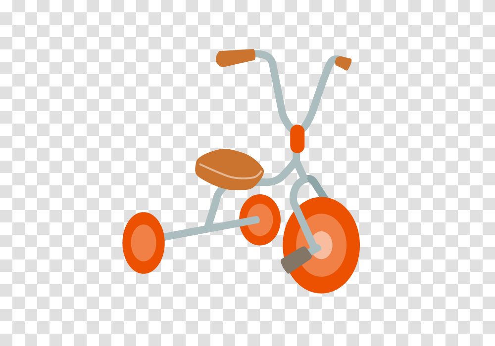 A Tricycle Clip Art Material Free Illustration Image, Vehicle, Transportation, Lawn Mower, Tool Transparent Png