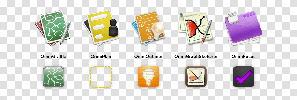 A Unified App Icon Style The Omni Group Omnioutliner, Text, Light, Mobile Phone, Electronics Transparent Png