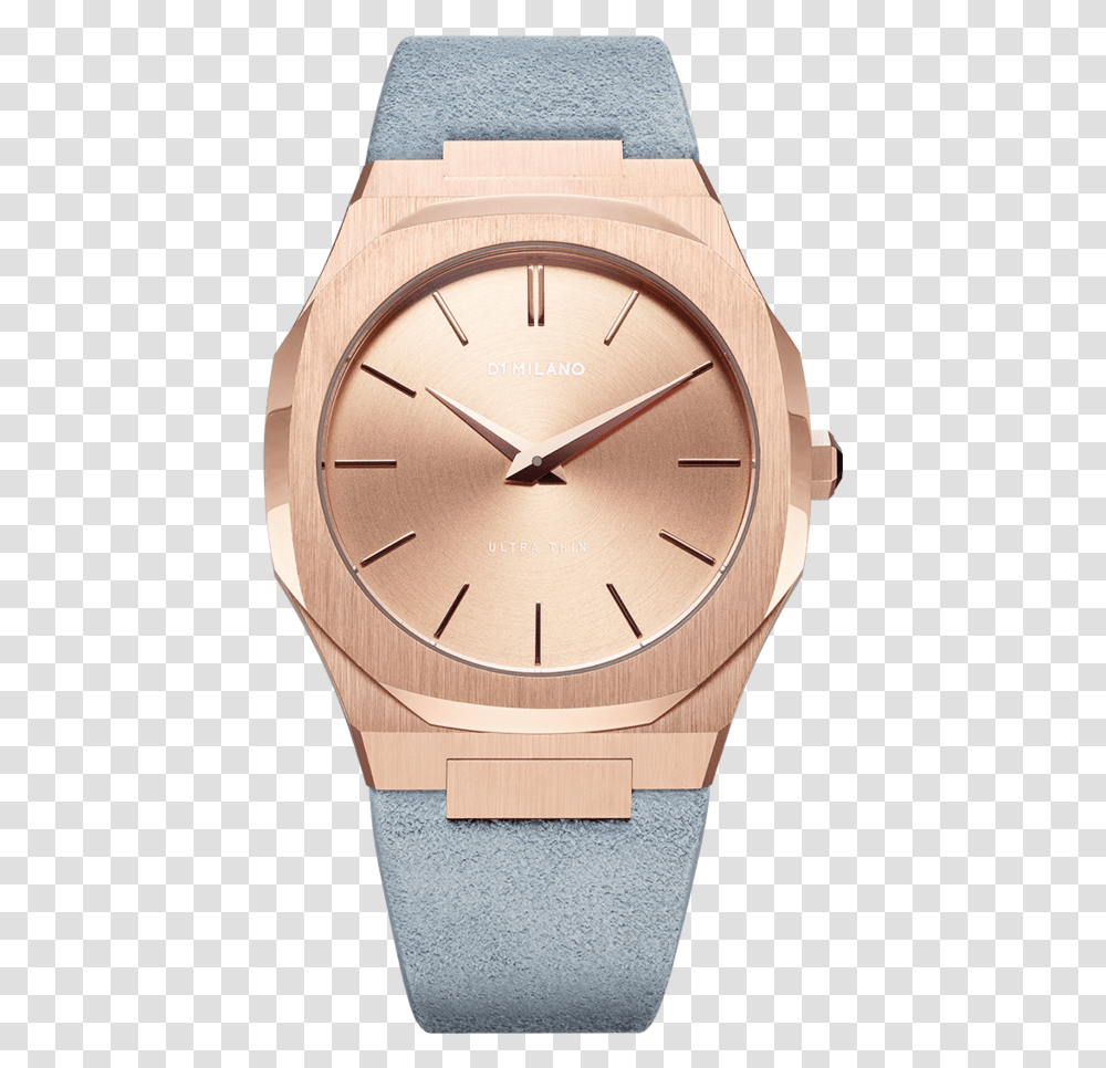 A Utl04 D1 Milano Rose Gold Light Blue Ultra Thin 38mm D1 Milano, Wristwatch, Clock Tower, Architecture, Building Transparent Png