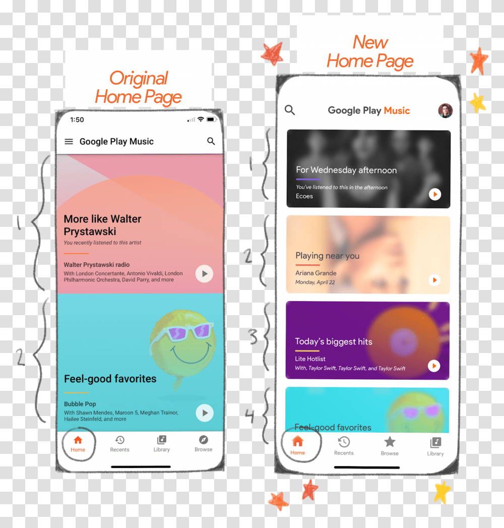 A Ux Redesign Of The Streaming Service Google Play Music Logo, Mobile Phone, Electronics, Cell Phone, Text Transparent Png