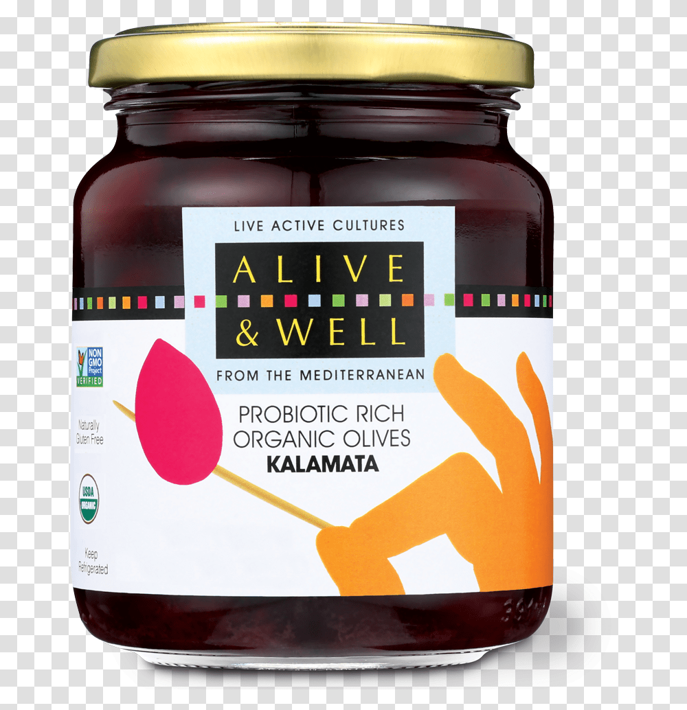 A Varieties Kalamata Alive And Well Olives, Jam, Food, Jar, Honey Transparent Png