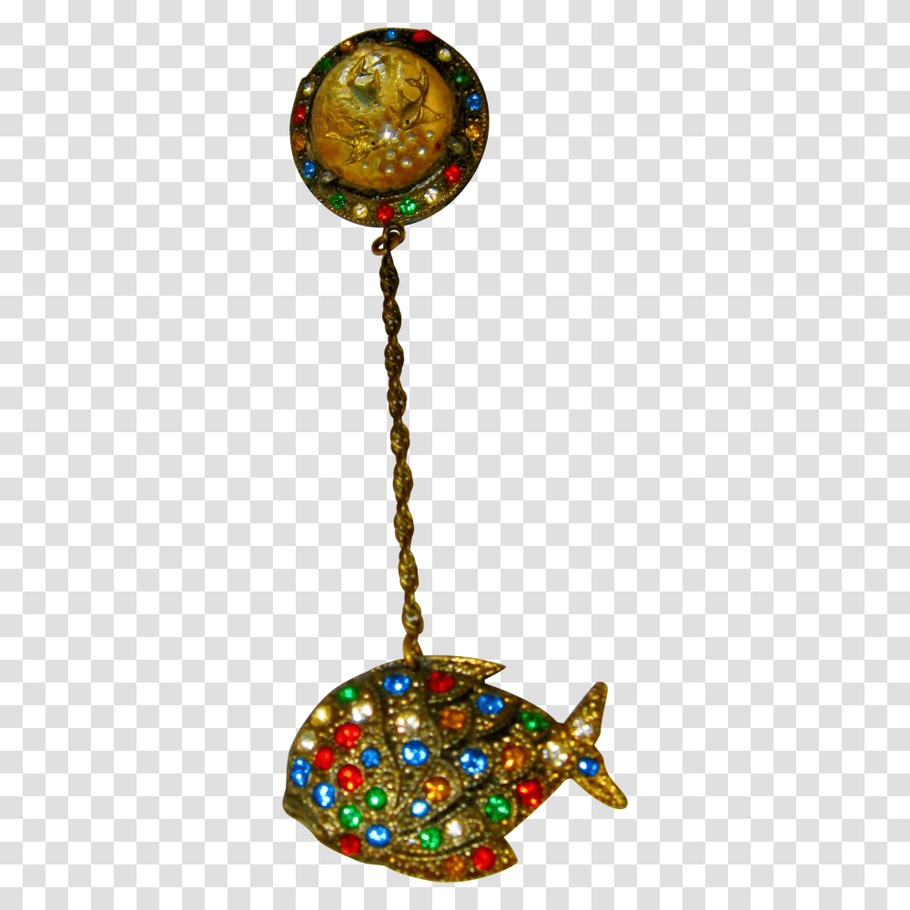 A Vintage Fish Shaped Perfume Pin With Multi Colored Rhinestones, Ornament, Accessories, Accessory, Gemstone Transparent Png