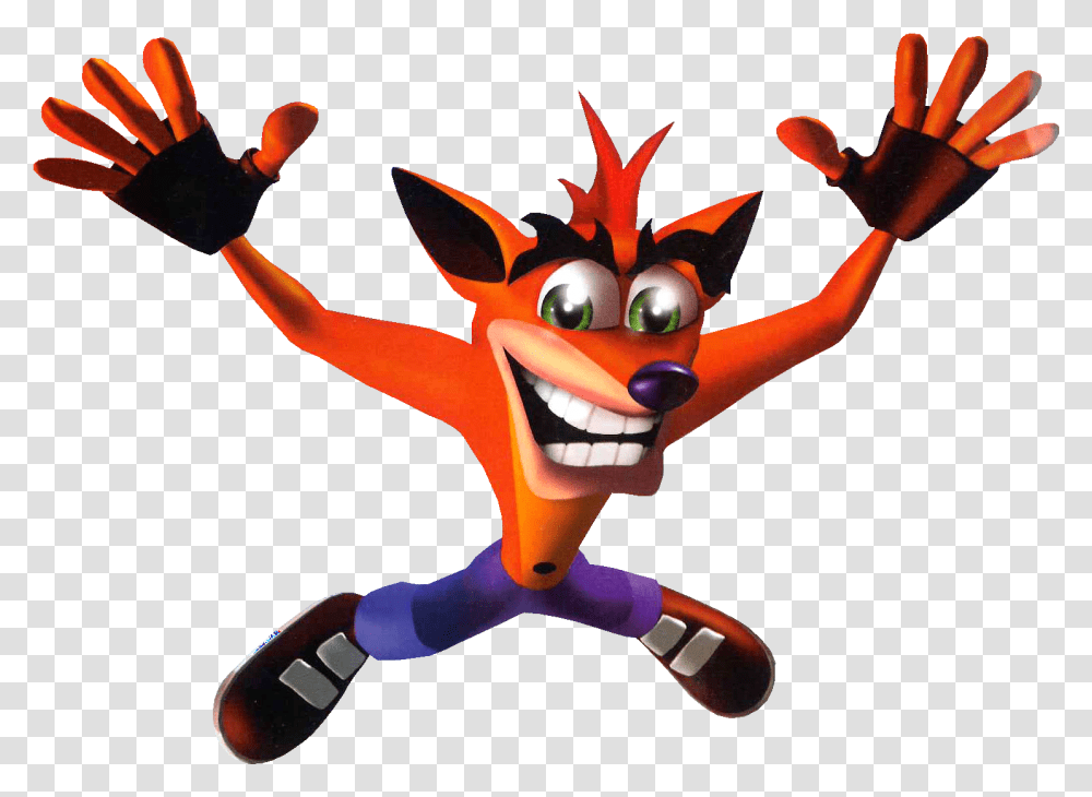 A Visual History Of Eccentric 90's Video Game Characters Crash Bandicoot Renders, Amphiprion, Sea Life, Fish, Animal Transparent Png