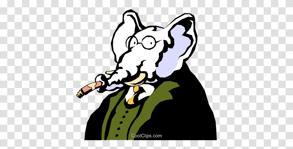 A White Elephant Royalty Free Vector Elephant Smoking, Mammal, Animal, Person, Wildlife Transparent Png