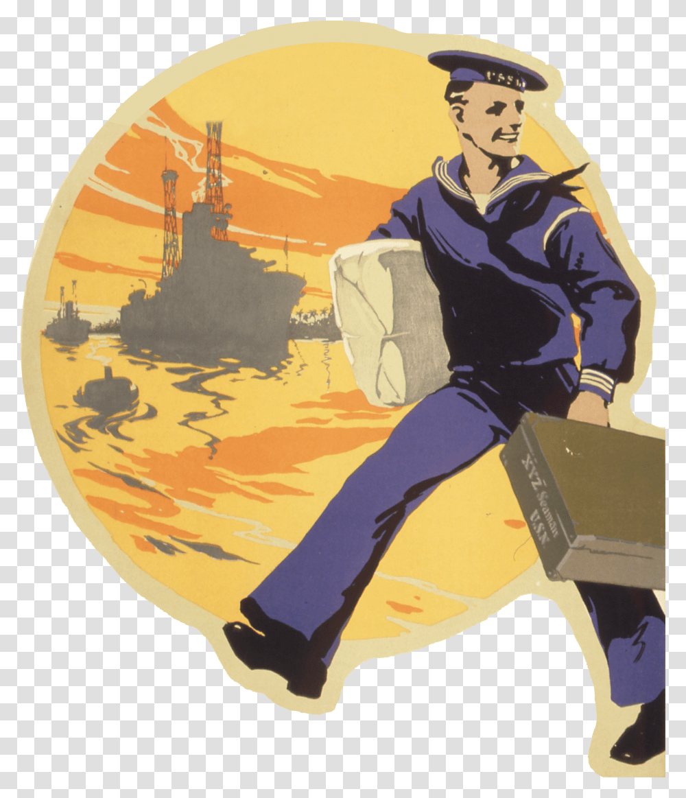 A Wonderful Opportunity For You Illustration Us Navy Propaganda Wwi, Poster, Advertisement, Person, Military Transparent Png