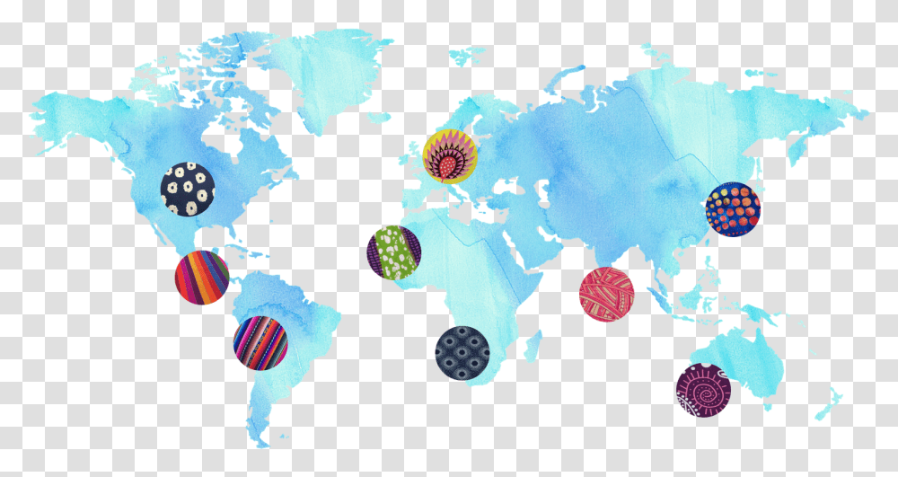 A World Of Fabrics Blank Large World Map, Diagram, Atlas, Plot Transparent Png
