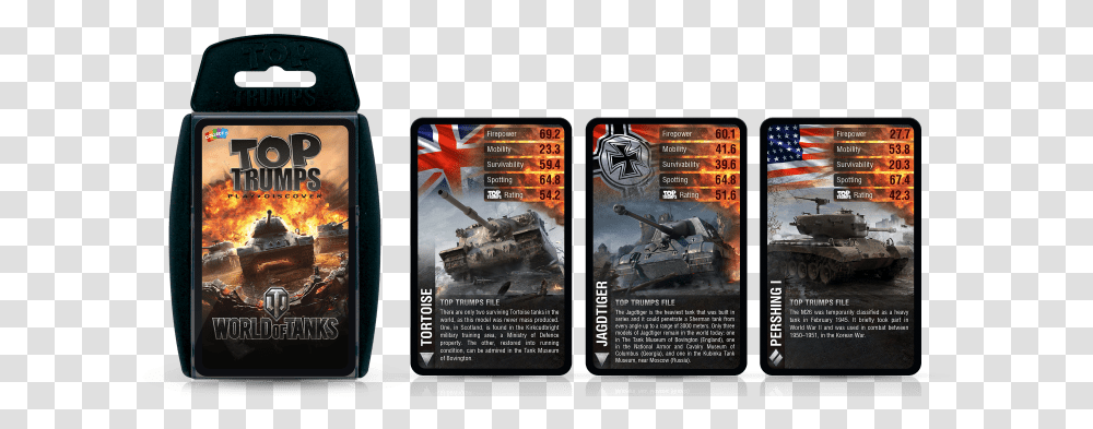 A World Of Tanks Card Game Smartphone, Mobile Phone, Cell Phone, Call Of Duty, Army Transparent Png