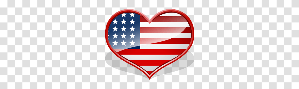 A Year Of Happy Mondays, Flag, Heart, American Flag Transparent Png
