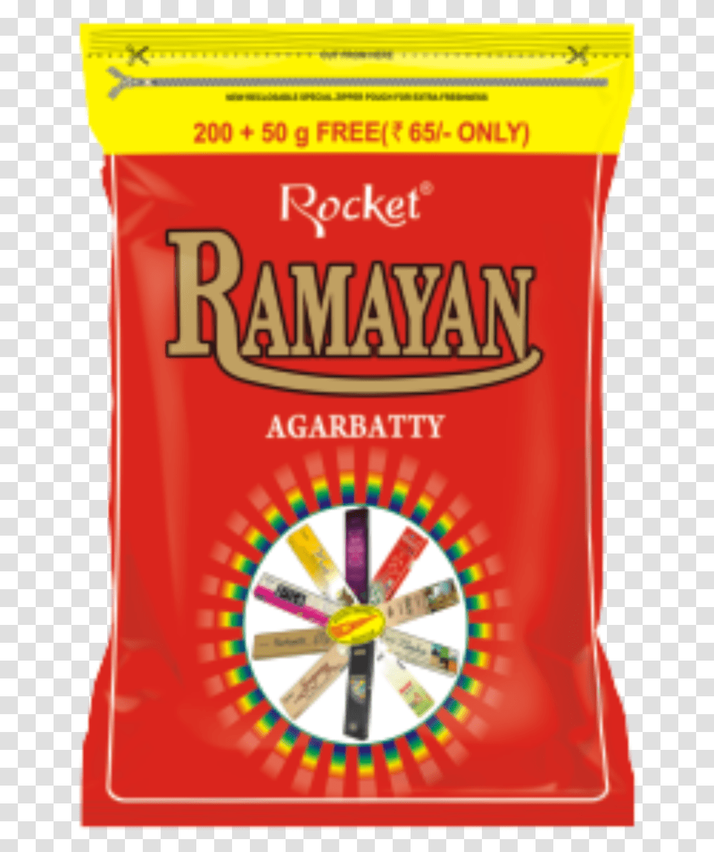 A Zipper Rocket Brand Agarbatti Ramayan, Food, Sweets, Flour, Powder Transparent Png