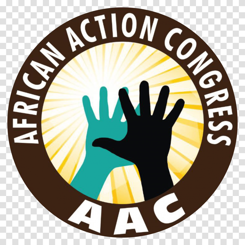 Aac Logo Africa Action Congress, Trademark, Badge, Hand Transparent Png