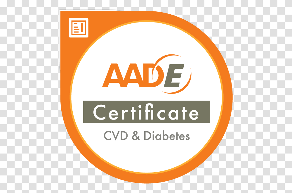 Aade Cardiovascular Disease And Diabetes Certificate Circle, Label, Logo Transparent Png