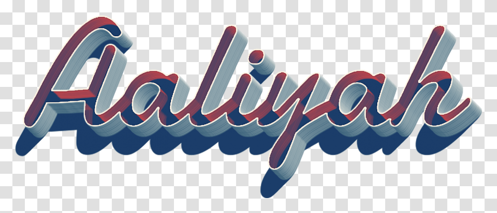 Aaliyah 3d Letter Name Graphic Design, Word, Label Transparent Png