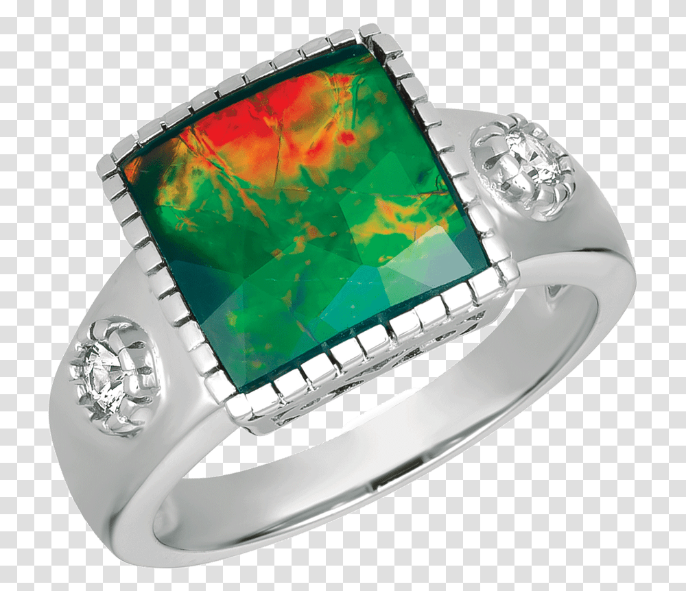 Aalyiah Sterling Silver Sapphire Ring By Korite Ammolite Engagement Ring, Wristwatch, Accessories, Accessory, Gemstone Transparent Png