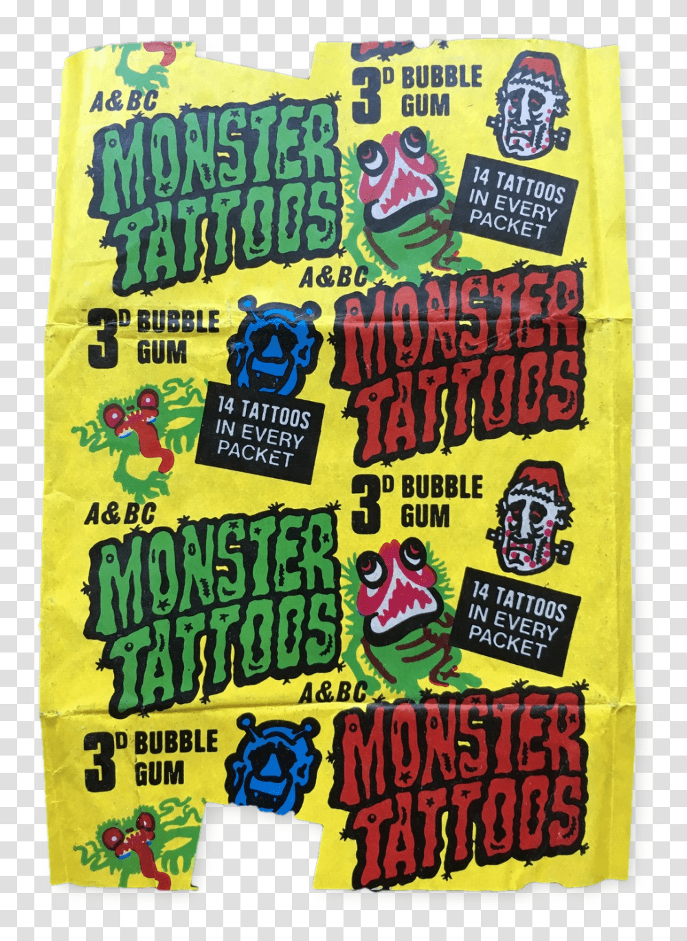 Aampbc Monster Tattoos Wrapper, Flyer, Poster, Paper, Advertisement Transparent Png