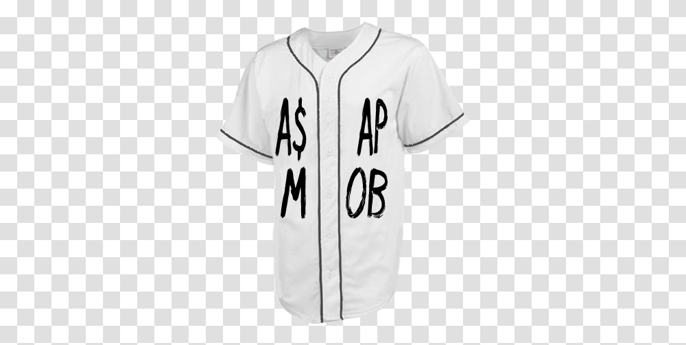 Aap Mob Asap Rob A Ap M Ob 00 Adult Full Button Baseball Jersey Tonga Baseball Jersey, Clothing, Apparel, Shirt, Text Transparent Png