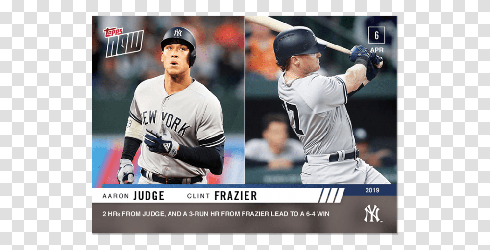 Aaron Judge And Clint Frazier New York Yankees, Person, Human, Athlete, Sport Transparent Png