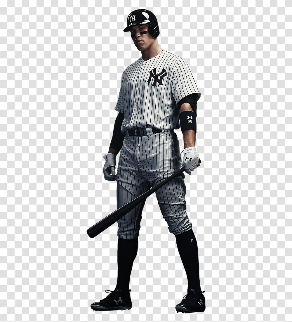 Aaron Judge Logos And Uniforms Of The New York Yankees, Person, People, Team Sport Transparent Png