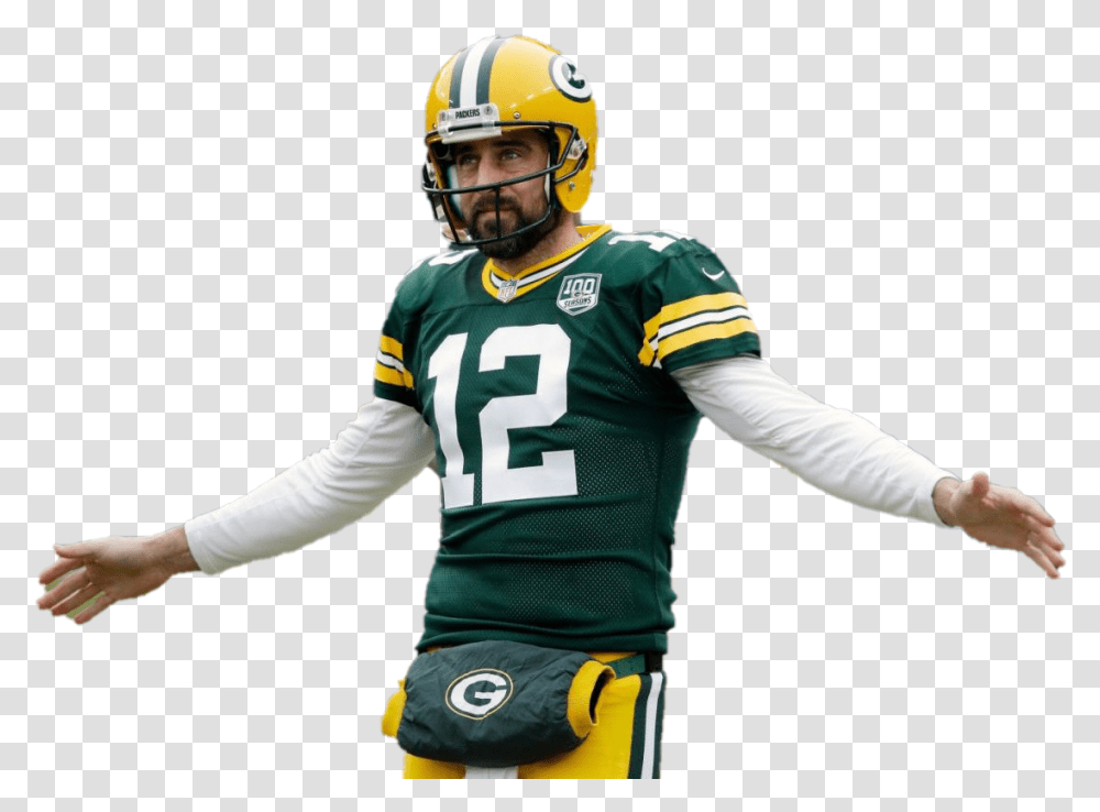 Aaron Rodgers Photo Football Player, Apparel, Helmet, Person Transparent Png