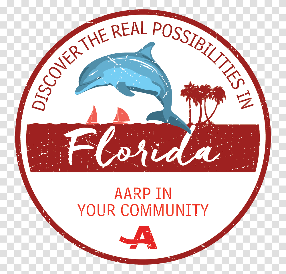 Aarp Florida, Sea Life, Animal, Mammal, Logo Transparent Png