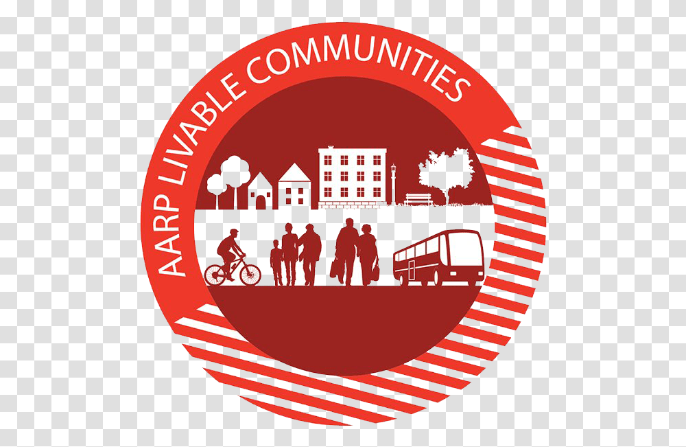 Aarp Livable Communities, Logo, Trademark, Label Transparent Png