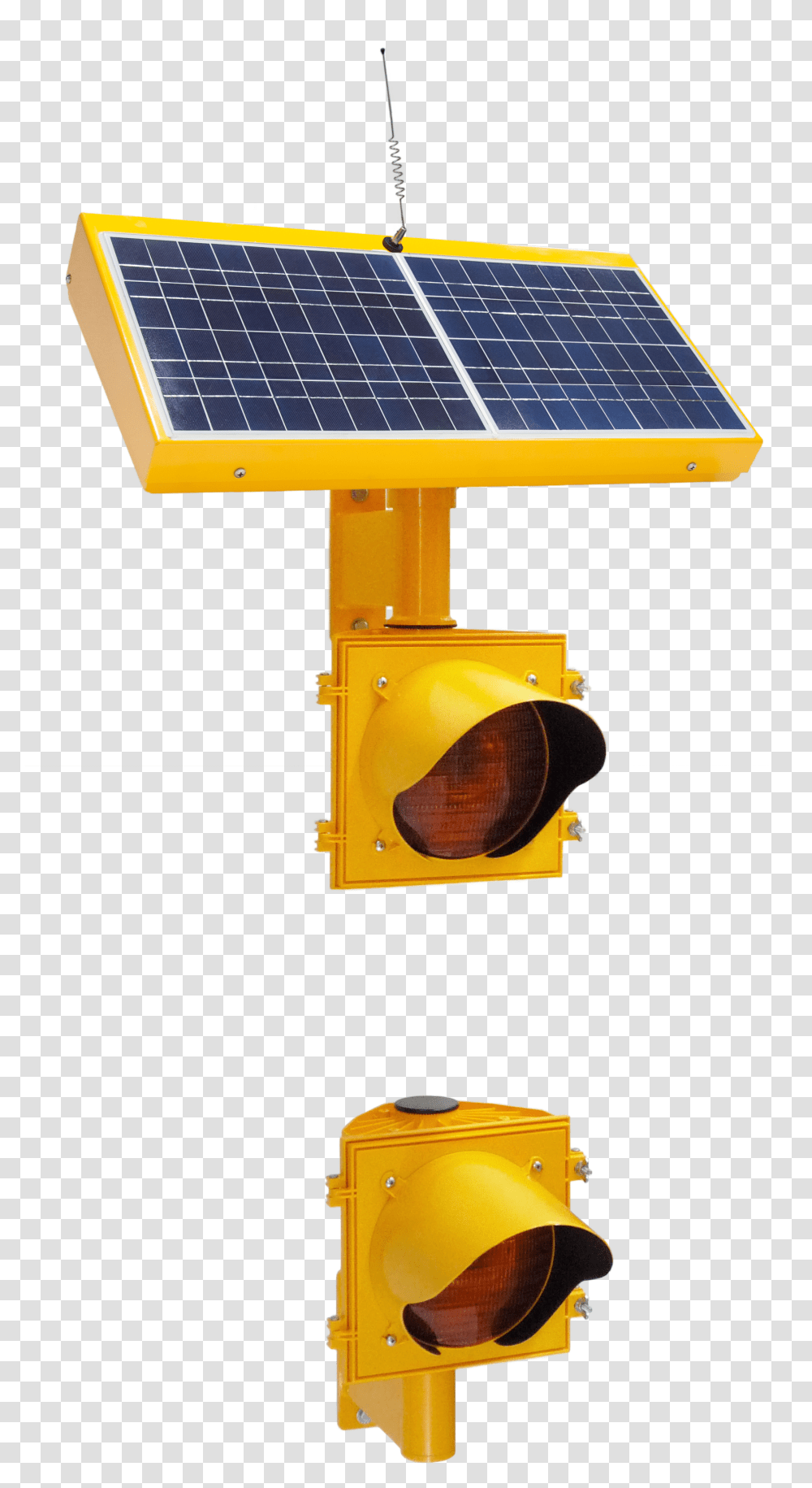 Ab 7408 Pedestrian Activated Crosswalk Systems Orange Traffic Light, Solar Panels, Electrical Device Transparent Png