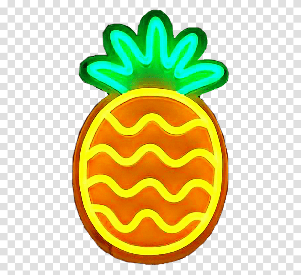 Abacaxi Neon Wallpaper Pineapple, Logo, Trademark, Badge Transparent Png