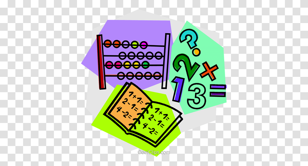 Abacus With Work Book Royalty Free Vector Clip Art Illustration, Number, Word Transparent Png