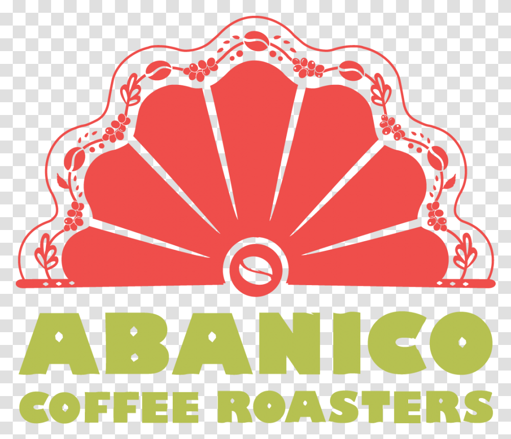 Abanico Coffee Roasters Logo Graphic Design, Label, Text, Symbol, Trademark Transparent Png
