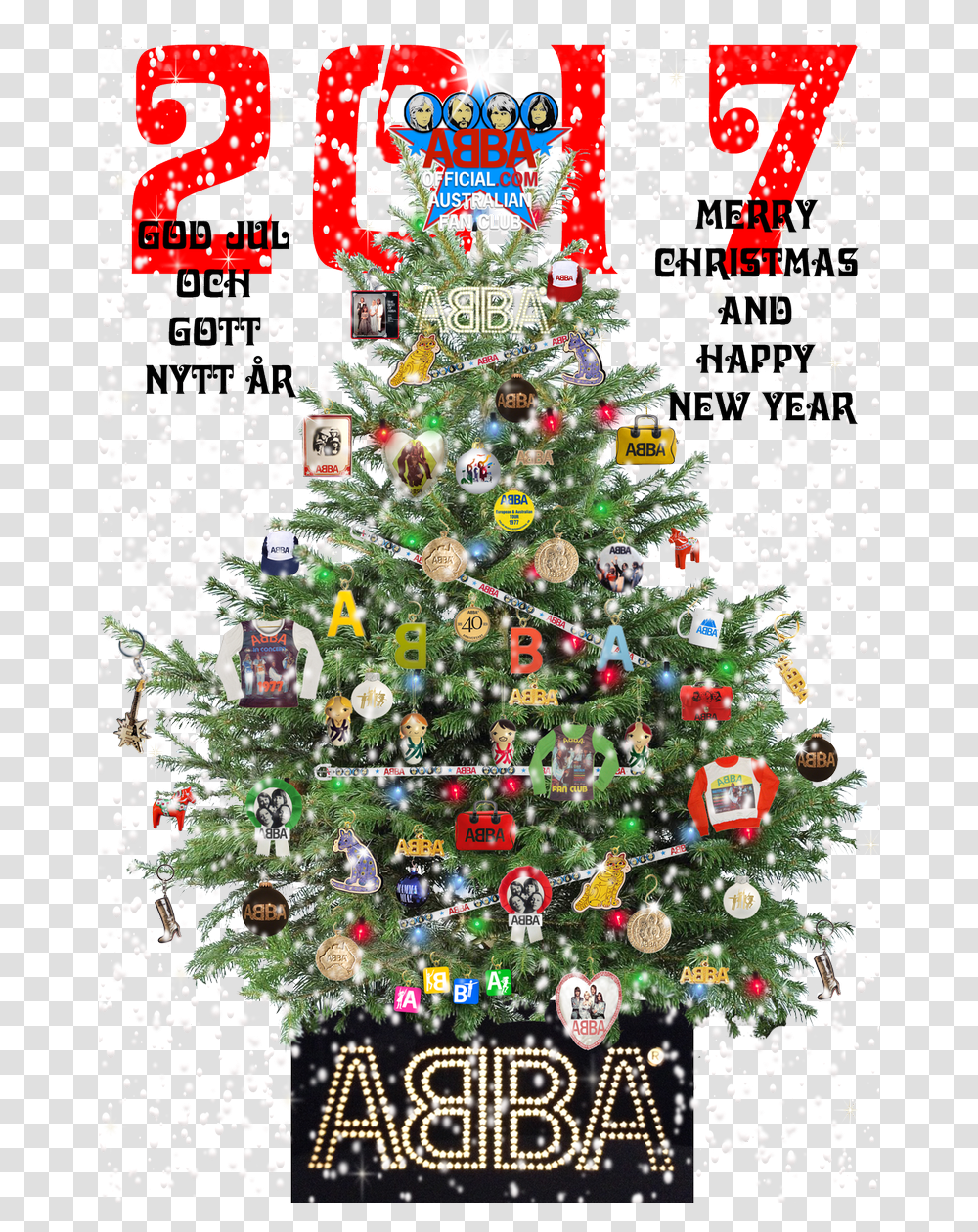 Abbaofficialfan, Christmas Tree, Ornament, Plant, Collage Transparent Png
