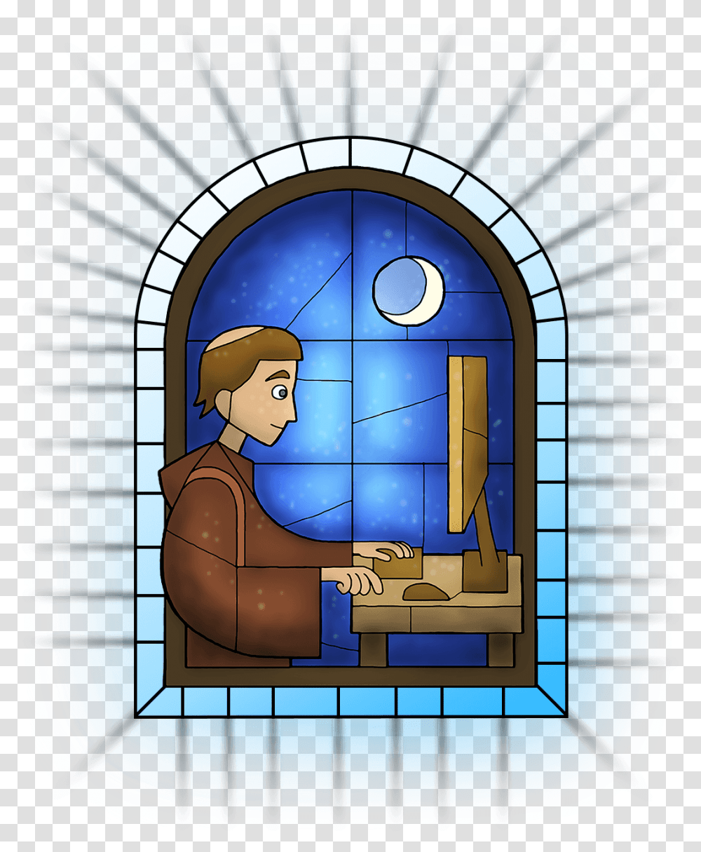 Abbey Games, Stained Glass, Window Transparent Png