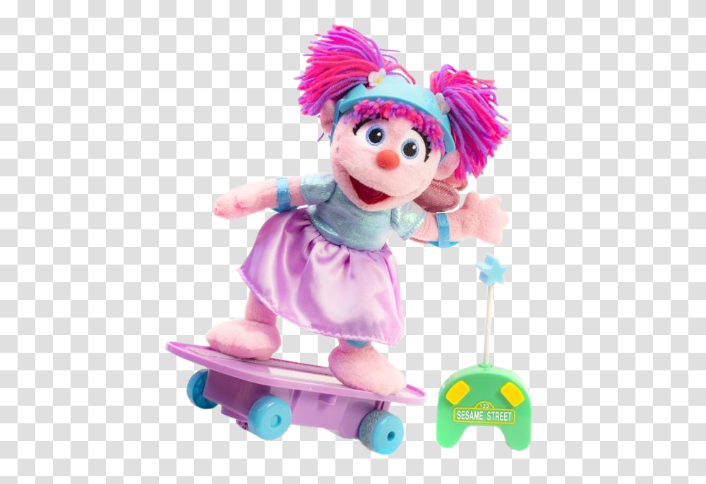 Abby Cadabby Learn To Skate 11 Plush With Remote Control Careful Abby Sesame Street, Doll, Toy, Figurine, Person Transparent Png