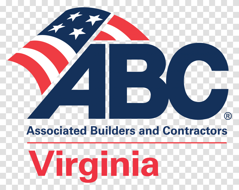 Abc Associated Builders And Contractors Va, Symbol, Text, Logo, Flag Transparent Png
