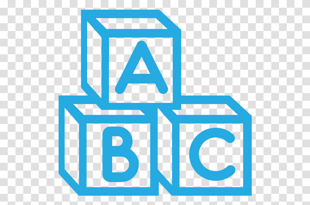 Abc Baby Blue Blocks, Number, Alphabet Transparent Png