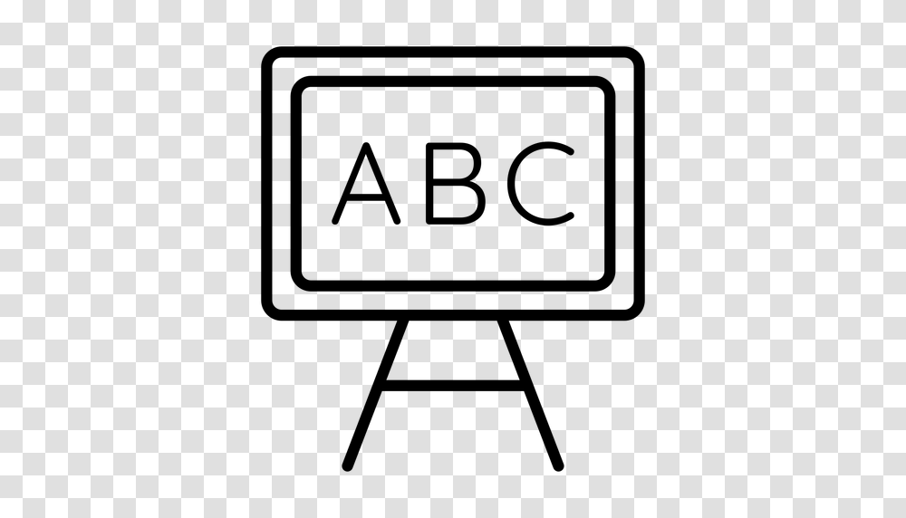 Abc Chalkboard Stroke Icon, Gray, World Of Warcraft Transparent Png