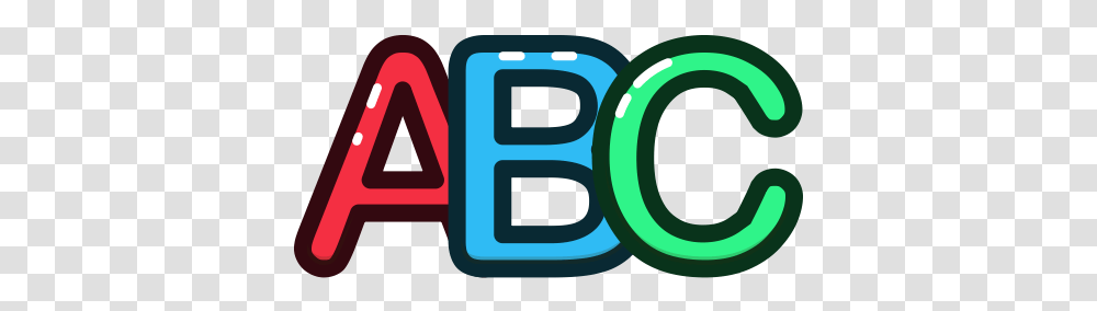 Abc Letters Clipart Abc Letters Logo, Text, Light, Plant, Purple Transparent Png