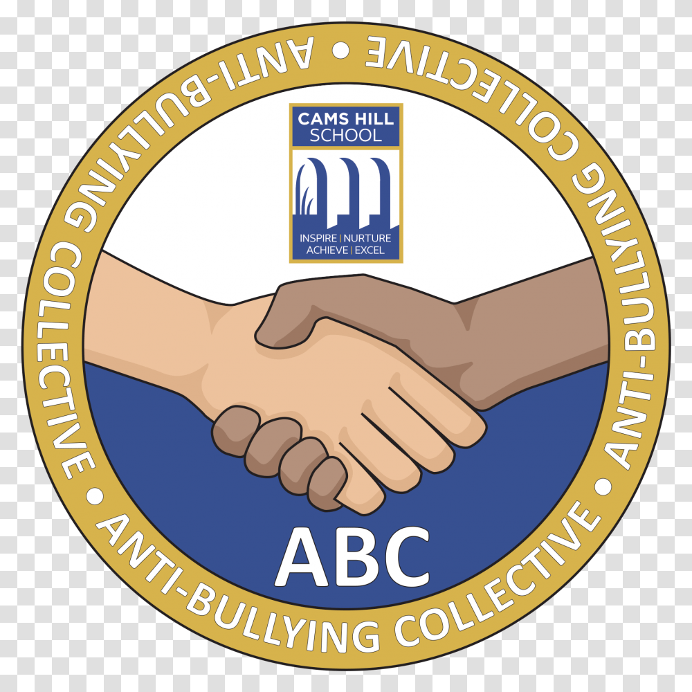 Abc Logo Cams Hill School State Comprehensive Secondary Handshake, Text, Label Transparent Png
