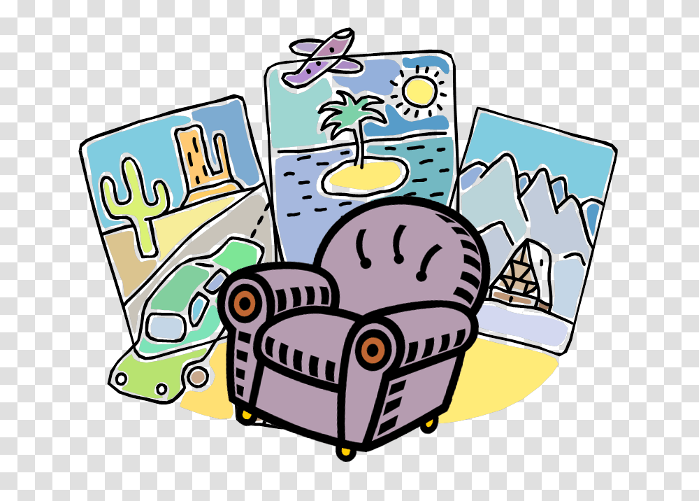 Abcreads The World From Your Armchair Literary Travel Books You, Furniture, Doodle Transparent Png