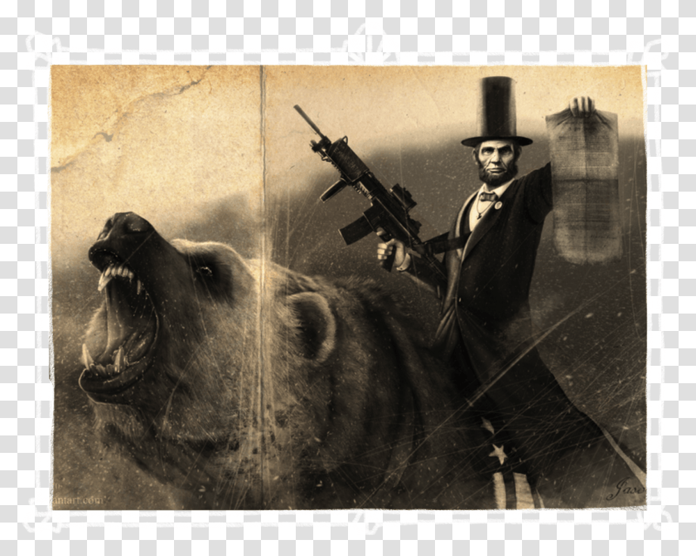 Abe Lincoln, Mammal, Animal, Person, Advertisement Transparent Png