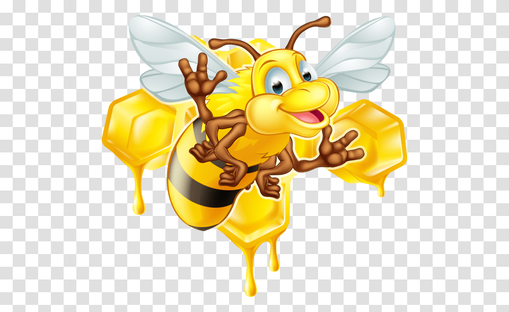 Abeilles Abeja Abelha Cute Cartoon Bee, Toy, Honey Bee, Insect, Invertebrate Transparent Png