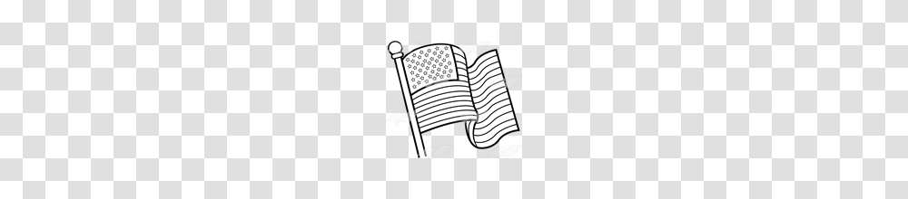 Abeka Clip Art American Flag On A Gold Flagpole, Word, Diary, Page Transparent Png