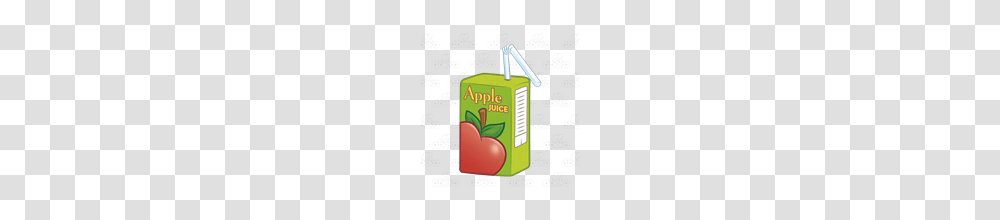 Abeka Clip Art Apple Juice Box With A Bendy Straw, Menu, Beverage, Gas Pump Transparent Png