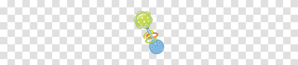 Abeka Clip Art Baby Rattle Blue And Green With Yellow Orange Transparent Png