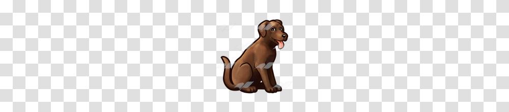 Abeka Clip Art Brown Dog Sitting With Tongue Out, Animal, Person, Mammal, Canine Transparent Png
