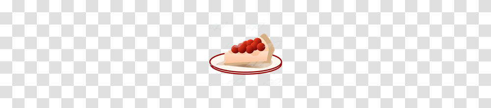 Abeka Clip Art Cherry Cheesecake Piece On A Plate, Birthday Cake, Dessert, Food Transparent Png