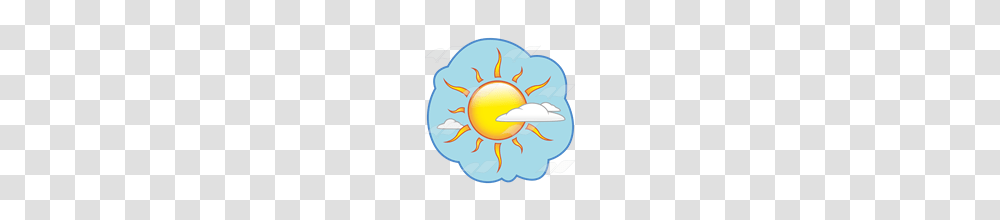 Abeka Clip Art Daytime With Sun And Clouds In Sky, Outdoors, Nature, Animal, Ice Transparent Png