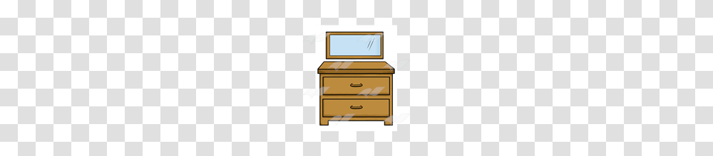 Abeka Clip Art Dresser With Mirror, Furniture, Mailbox, Letterbox, Cabinet Transparent Png