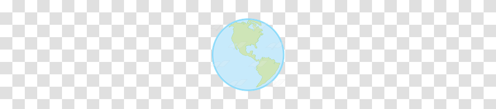 Abeka Clip Art Earth Showing North And South America, Outer Space, Astronomy, Universe, Planet Transparent Png