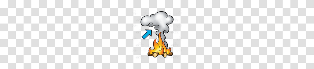 Abeka Clip Art Fire And Smoke With An Arrow Pointing To Smoke, Flame, Poster, Advertisement Transparent Png