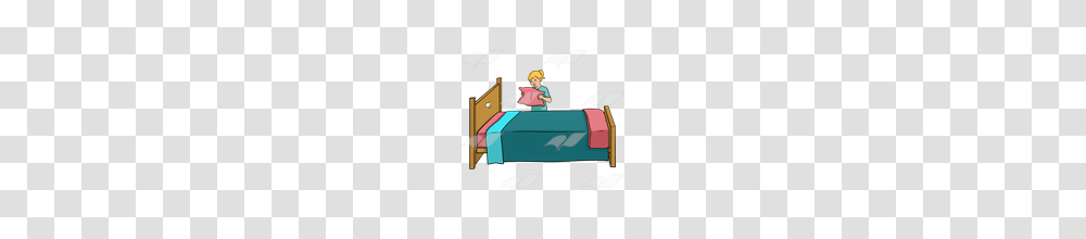 Abeka Clip Art Girl Making A Bed With Pink Blue, Person, Outdoors, People, Crowd Transparent Png