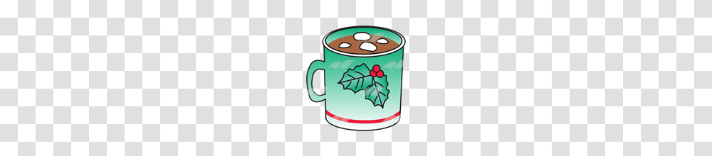 Abeka Clip Art Green Christmas Mug With Hot Chocolate, Coffee Cup, Beverage, Drink, Tin Transparent Png